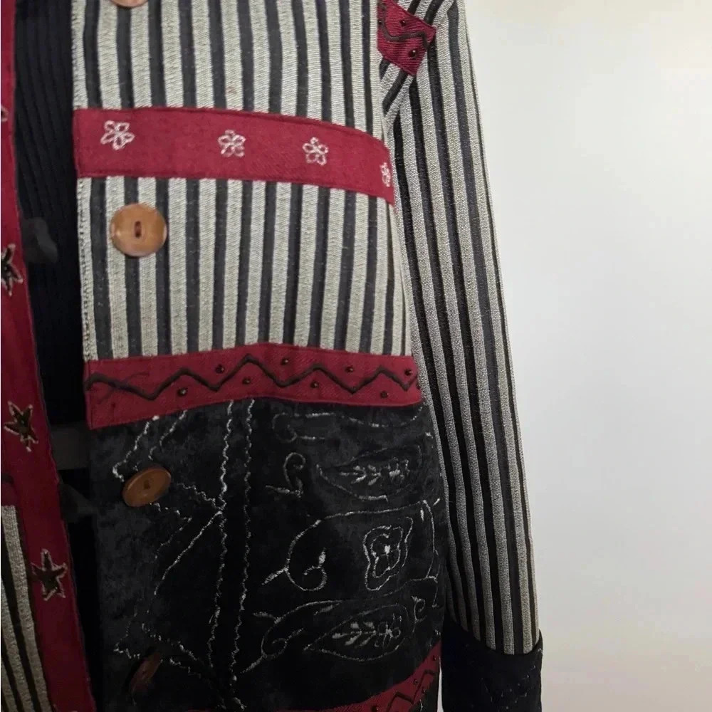 Vintage Brownstone Studio Patchwork Jacket Size L… - image 4